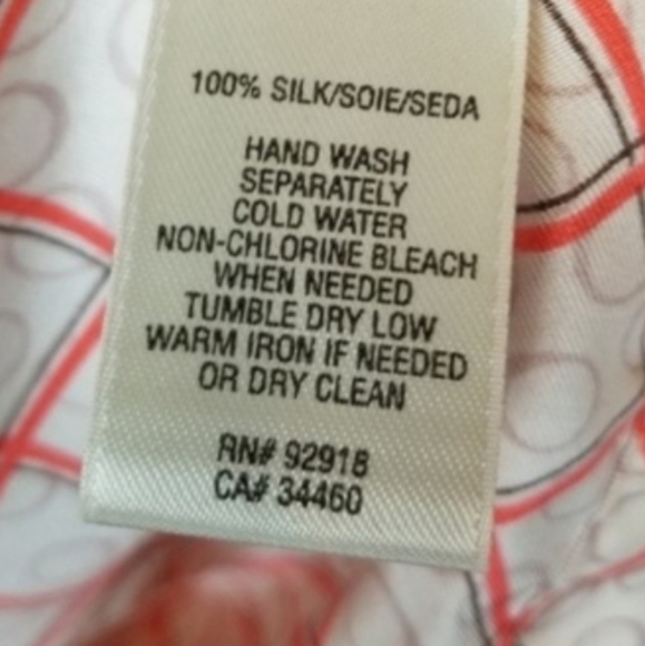 Juicy Couture Silk Top Orange - Picture 6 of 7